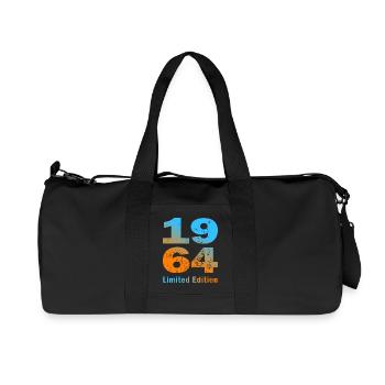 Birthday, born in 1964, limited edition Mug - Recycled Canvas Sports Bag by Stanley/Stella - black - Front
