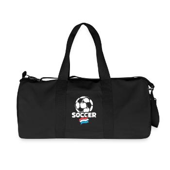 Niederlande Soccer Ball Flagge Fußballteam icon - Recycelte Canvas-Sporttasche von Stanley/Stella - Schwarz - Vorne