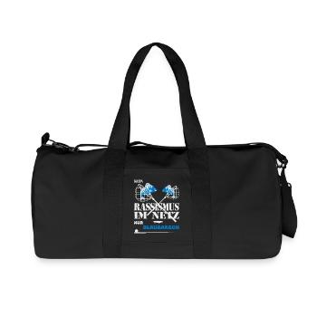 Pas de racisme sur Internet - Sac de sport en toile recyclée Stanley/Stella - noir - Devant