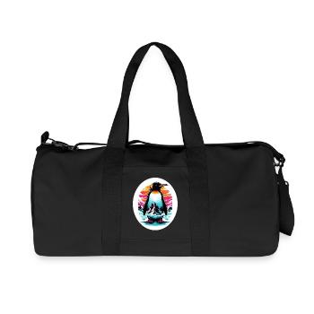 Pingouin - Sac de sport en toile recyclée Stanley/Stella - noir - Devant