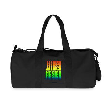 Jalisco Mexico rainbow design - Recycled Canvas Sports Bag by Stanley/Stella - black - Front