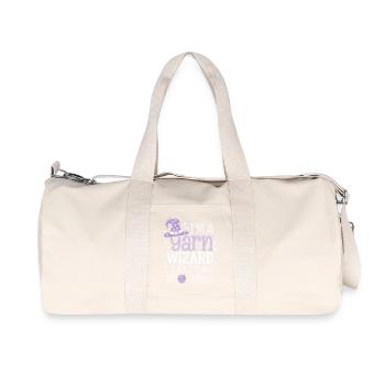 Magie de la laine et créativité - Sac de sport en toile recyclée Stanley/Stella - blanc naturel - Devant