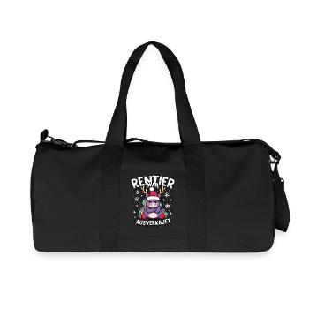 Rentier war ausverkauft Einhorn - Recycelte Canvas-Sporttasche von Stanley/Stella - Schwarz - Vorne