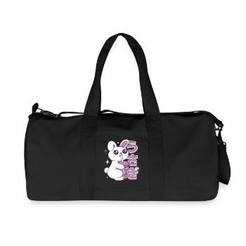 Kawaii Bunny Bubble Tee - Recycelte Canvas-Sporttasche von Stanley/Stella - Schwarz - Vorne
