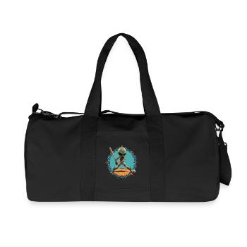 ET in Baseball - Recycled Canvas Sports Bag by Stanley/Stella - black - Front