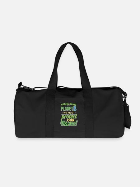 Jour de la Terre - Il n’y a pas de planète B ! - Sac de sport en toile recyclée Stanley/Stella - noir