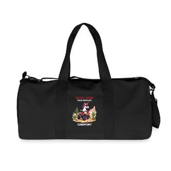 Wüsten-Einhorn - Recycelte Canvas-Sporttasche von Stanley/Stella - Schwarz - Vorne