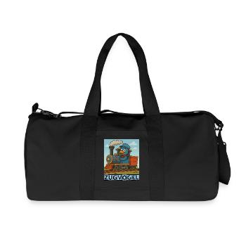 Zugvogel by Rico Beck - Recycelte Canvas-Sporttasche von Stanley/Stella - Schwarz - Vorne