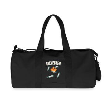 New Year's Eve fireworks - Recycled Canvas Sports Bag by Stanley/Stella - black - Front
