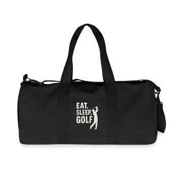 Manger Dormir Golf - Sac de sport en toile recyclée Stanley/Stella - noir - Devant