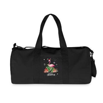 FLAMANT ROSE NOËL - Sac de sport en toile recyclée Stanley/Stella - noir - Devant