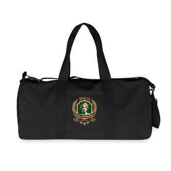 ROAD TO MILLIONAIRE - Recycled Canvas Sports Bag by Stanley/Stella - black - Front