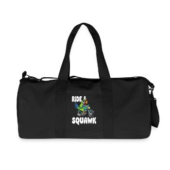 Perroquet enragé à moto - Sac de sport en toile recyclée Stanley/Stella - noir - Devant