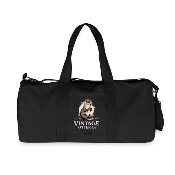 Vintage Otter - Recycled Canvas Sports Bag by Stanley/Stella - black - Front