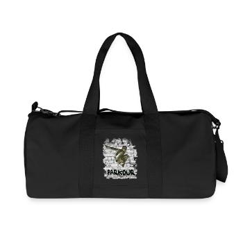 Parkour - Recycelte Canvas-Sporttasche von Stanley/Stella - Schwarz - Vorne