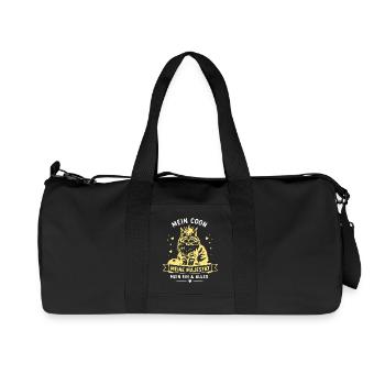 Königliche Maine Coon Majestät - Recycelte Canvas-Sporttasche von Stanley/Stella - Schwarz - Vorne