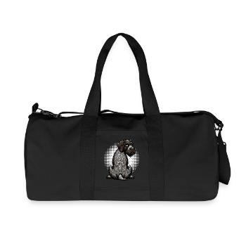 Deutsch Drahthaar Deutsch-Drahthaar Besitzer - Recycelte Canvas-Sporttasche von Stanley/Stella - Schwarz - Vorne