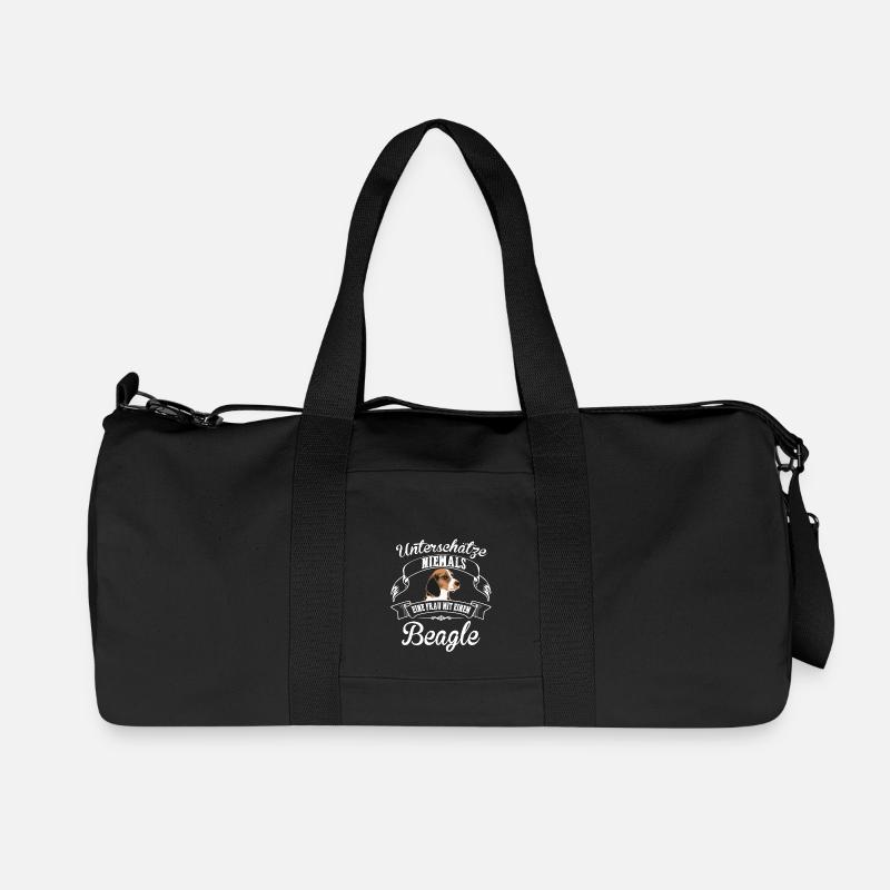 Beagle - Recycelte Canvas-Sporttasche von Stanley/Stella - Schwarz