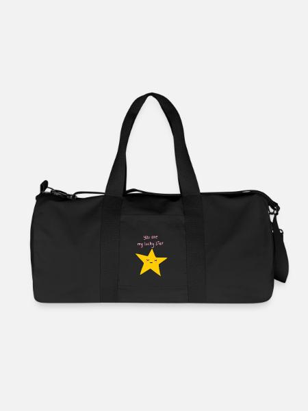 Lucky Star - Recycelte Canvas-Sporttasche von Stanley/Stella - Schwarz