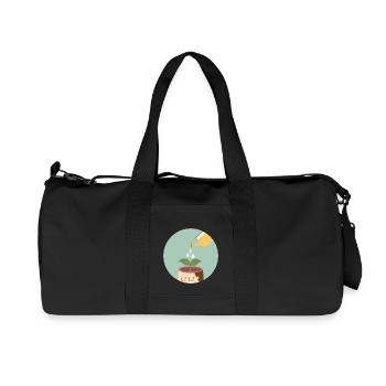 Watercan Head Circle - Sac de sport en toile recyclée Stanley/Stella - noir - Devant
