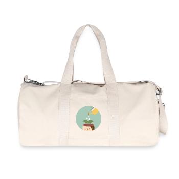 Watercan Head Circle - Sac de sport en toile recyclée Stanley/Stella - blanc naturel - Devant