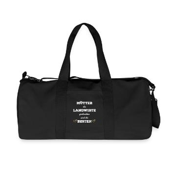 mutter landwirt - Recycelte Canvas-Sporttasche von Stanley/Stella - Schwarz - Vorne