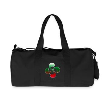 Croix Basque design 101 - Sac de sport en toile recyclée Stanley/Stella - noir - Devant