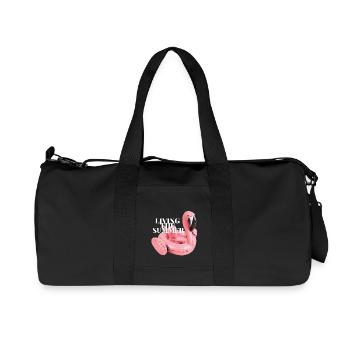 Vivre l'été - Sac de sport en toile recyclée Stanley/Stella - noir - Devant
