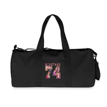 1974 B NINETEEN - Sac de sport en toile recyclée Stanley/Stella - noir - Devant
