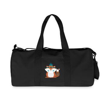 Indian Fuchs - Recycled Canvas Sports Bag by Stanley/Stella - black - Front