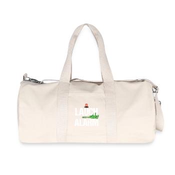 Lauch Alarm Witzige Lustige Sprüche Spast Geschenk - Recycelte Canvas-Sporttasche von Stanley/Stella - Naturweiß - Vorne