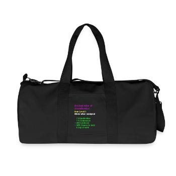 Robe de démotiver - Sac de sport en toile recyclée Stanley/Stella - noir - Devant