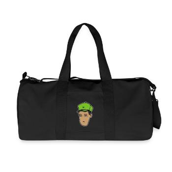 Hip-Hop-Kopf (Schlaganfall) - Recycelte Canvas-Sporttasche von Stanley/Stella - Schwarz - Vorne