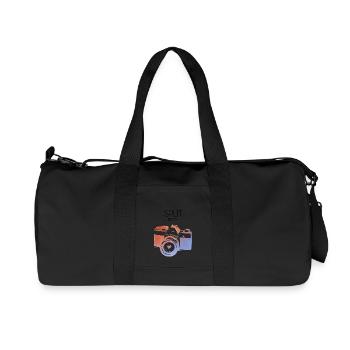Split, Kroatien - Recycelte Canvas-Sporttasche von Stanley/Stella - Schwarz - Vorne