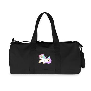 Einhorn - Recycelte Canvas-Sporttasche von Stanley/Stella - Schwarz - Vorne