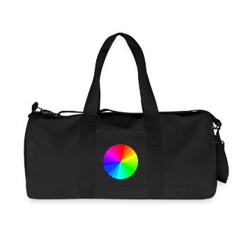 color Wheel - Recycled Canvas Sports Bag by Stanley/Stella - black - Front