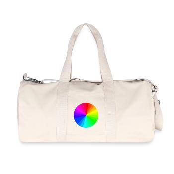 Farbkreis - Recycelte Canvas-Sporttasche von Stanley/Stella - Naturweiß - Vorne