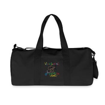 Vous lavé vu ? - Sac de sport en toile recyclée Stanley/Stella - noir - Devant