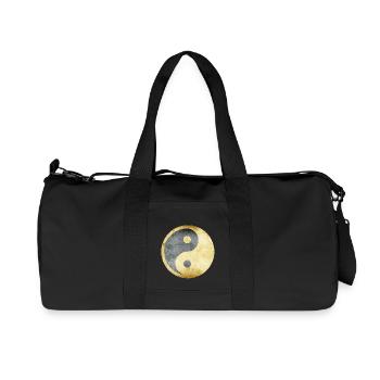 yoga yin yang gold silver - Recycled Canvas Sports Bag by Stanley/Stella - black - Front