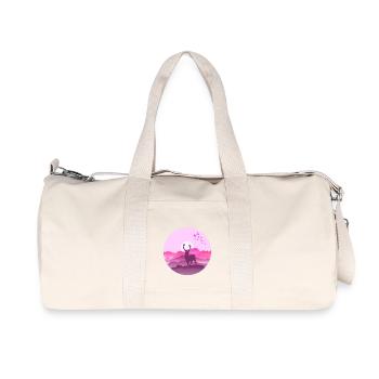 Deer in the mountains before sunset - Recycled Canvas Sports Bag by Stanley/Stella - natural - Front