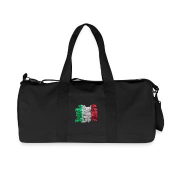 Italie Vintage Drapeau - Sac de sport en toile recyclée Stanley/Stella - noir - Devant