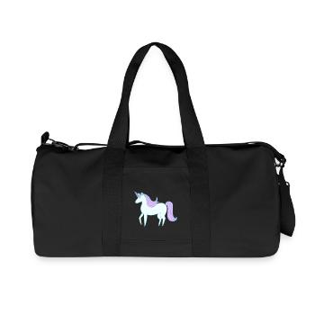 Das süße letzte Einhorn - Recycelte Canvas-Sporttasche von Stanley/Stella - Schwarz - Vorne