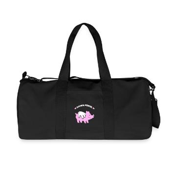 Danke Ferkel Fun Shirt Hoodie - Recycelte Canvas-Sporttasche von Stanley/Stella - Schwarz - Vorne