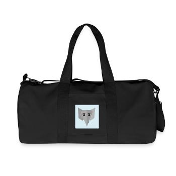 Elefant Doodle - Recycelte Canvas-Sporttasche von Stanley/Stella - Schwarz - Vorne