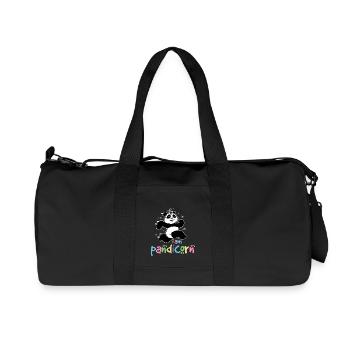Pandicorn - Pandahorn - Panda - Horn - Recycled Canvas Sports Bag by Stanley/Stella - black - Front