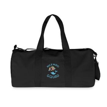 Mermaid Squad Birthday Party Gift - Recycelte Canvas-Sporttasche von Stanley/Stella - Schwarz - Vorne