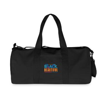 Black is Beautiful Afrikanisch Amerikanisch - Recycelte Canvas-Sporttasche von Stanley/Stella - Schwarz - Vorne