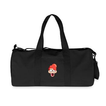 Verrückter Rotschopf mit Brille - Recycelte Canvas-Sporttasche von Stanley/Stella - Schwarz - Vorne