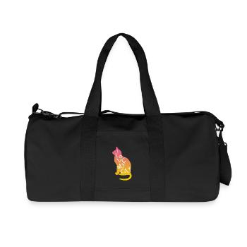 I love my cat - Recycelte Canvas-Sporttasche von Stanley/Stella - Schwarz - Vorne