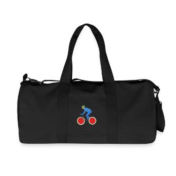 Road bike t shirt - Recycled Canvas Sports Bag by Stanley/Stella - black - Front